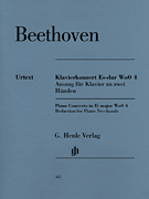 Piano Concerto in E flat Major, WoO 4 piano sheet music cover